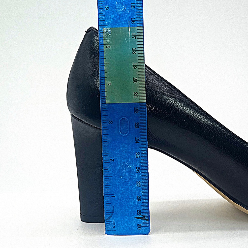 Cole Haan Mylah Heel Pump NIB 75mm Black Leather Pointed Toe Women's Size 8B - Picture 4 of 7